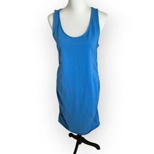 ISABEL Maternity Sleeveless Midi Dress Size XL Blue